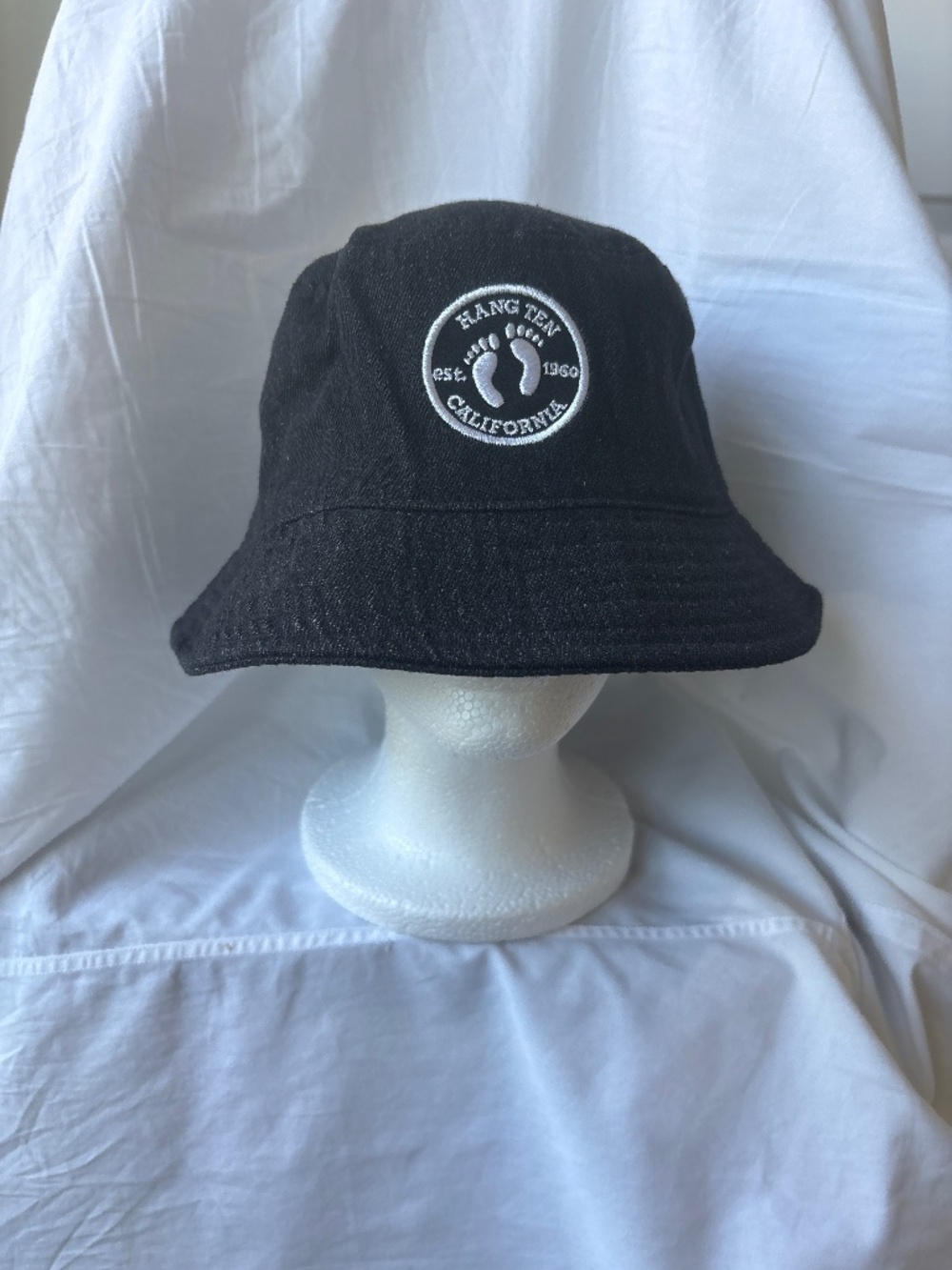 Hang Ten Black Denim Bucket Hat